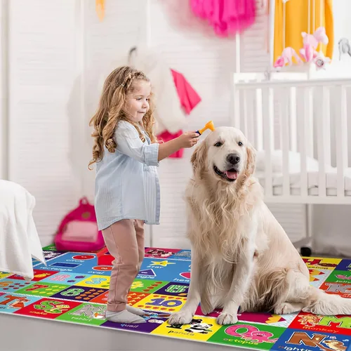 Miniatura 5 de Alfombra infantil para sala de juegos, alfombra educativa ABC, alfombra suave antideslizante para bebé, alfombra de juego para bebé, alfombra
