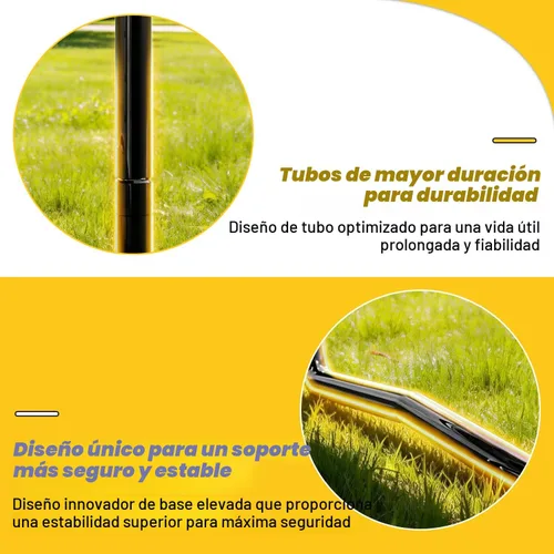 Miniatura 6 de Mersco Trampolín para exteriores de 10 pies, 12 pies, 14 pies, con recinto y escalera, cama elástica recreativa aprobada por ASTM para niños