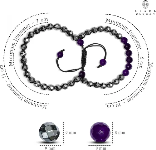 Miniatura 99 de Pulseras de cristal curativo para mujeres y hombres, espiritual, energía positiva y equilibrio, pulseras de cuentas de cristal natural hechas a mano