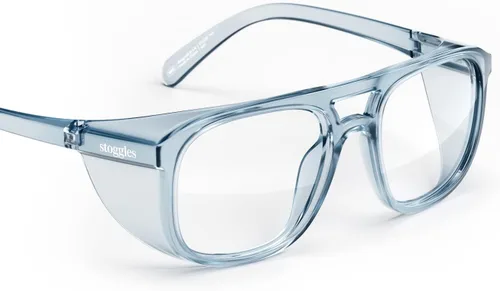 Miniatura 10 de Stoggles Aviator Z87.1 - Gafas de seguridad certificadas, luz azul, lente de bloqueo UV, escudo superior y lateral, antivaho y elegantes