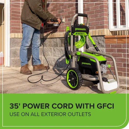 Miniatura 9 de Greenworks Pro - Lavadora de presión eléctrica sin escobillas 2300 PSI (Certificada SGS) 2.3 GPM Máx. / 1.2 GPM