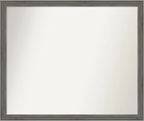 Miniatura 265 de Amanti Art Espejo personalizado, espejo de baño gris plomo a rayas, espejo de pared o espejo de tocador de baño sobre el fregadero