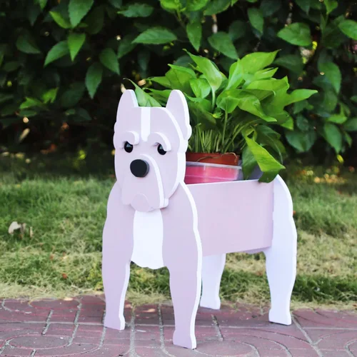 Miniatura 14 de Beagles - Contenedor para plantas con forma de perro, para amantes de las mascotas, maceta de PVC lindo para perros, macetas de cara para decoración