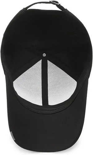 Miniatura 8 de talajee Gorra de béisbol de algodón para hombre y mujer, ajustable, para papá, color negro, para golf, de perfil bajo