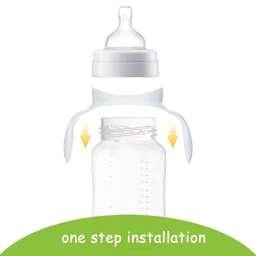 Miniatura 3 de Manijas de botella compatibles para biberones Philips Avent anticólicos AirFree, 2 unidades (azul)
