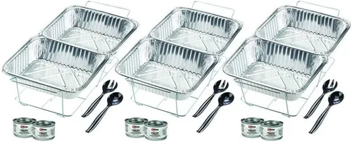 Miniatura 6 de El kit de servicio de fiesta de 24 piezas incluye kits de rozaduras y utensilios de servir para todo tipo de fiestas y eventos Juego de fiesta