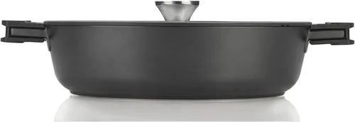Miniatura 4 de ZAVOR Noir - Sartén para saltear de 4.5 cuartos de galón, aluminio fundido de alta calidad con revestimiento de cerámica antiadherente a base
