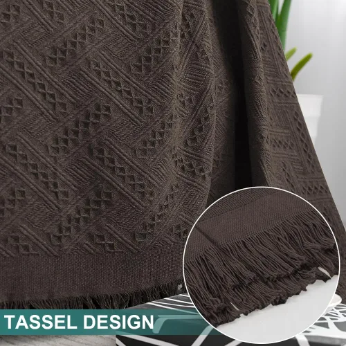 Miniatura 5 de MYSKY HOME - Funda para sofá, fundas para sofás, funda para silla extragrande, funda para sofá geométrico de color chocolate, funda para sofá