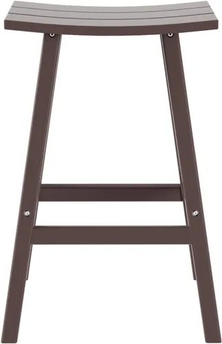 Miniatura 6 de HDPE Laguna Contempo Taburete de bar de 29", marrón oscuro