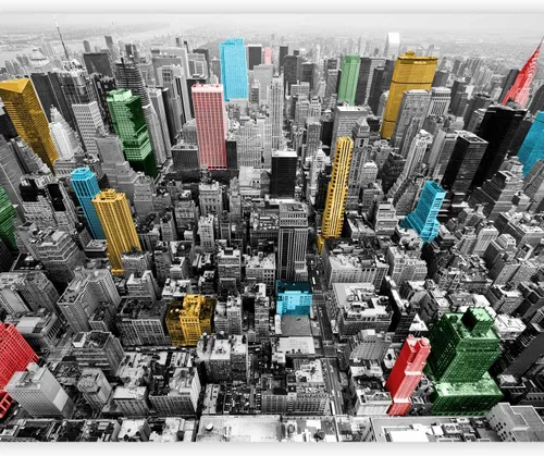 Miniatura 20 de artgeist Mural de pared Nueva York de 79 x 61 pulgadas, mural de pared no tejido, impresión de alta calidad, diseño de imagen de vellón, decoración