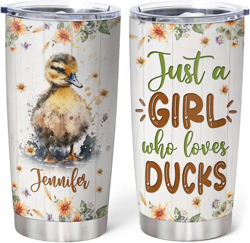 Miniatura 23 de Hyturtle Regalos personalizados para los amantes de los osos – Just A Girl Who Loves Bears - Vaso de acero inoxidable con nombre personalizado de 20