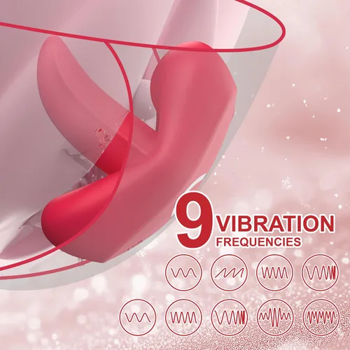 Miniatura 2 de Juguetes sexuales para adultos, vibrador de punto G, juguete de rosa, vibrador de lengua de mariposa con 9 modos de vibración, estimulador
