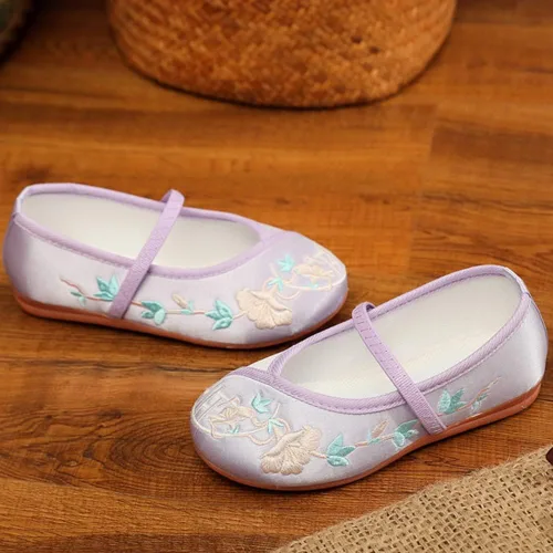 Miniatura 5 de IDOTTA Encanto - Zapatos de Mirabel para niñas, Isabela Madrigal, cosplay, bordados, zapatos planos Mary-Jane