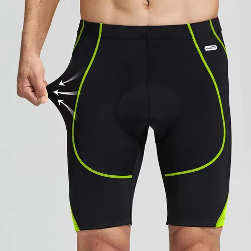 Miniatura 75 de Santic Pantalones cortos de ciclismo para hombre, pantalones acolchados para ciclismo, ropa de ciclismo