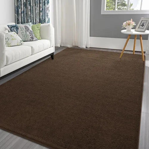 Miniatura 25 de Pettop - Alfombras para dormitorio y sala de estar, 6x9 Beige alfombras de espuma de memoria espesada para interiores, alfombra moderna estética
