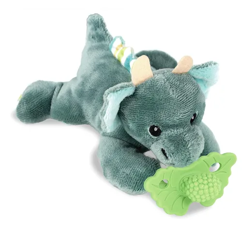 RaZbaby Dragon RaZbuddy con Chupete RaZberry para Alivio de la Dentición – Alivia las Encías Doloridas con Textura Inspirada en la Naturaleza,