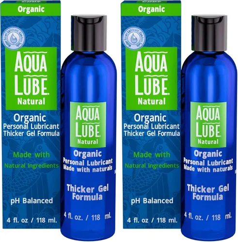 Miniatura 8 de Aqua Lube Natural 4 onzas líquidas, gel más grueso, lubricante personal, fórmula no pegajosa a base de agua, apto para juguetes, suave, de larga
