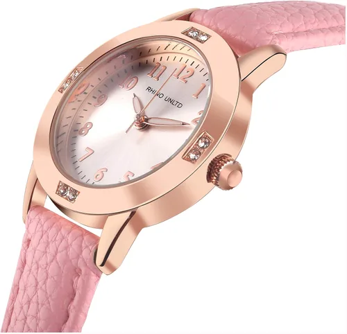 Miniatura 4 de TUOTISI Girls Watches Ladies Watch for Gift Students Watches for Girls Ages 11-15 Simple Japanese Movement Casual Leather Band Watches for Ladies