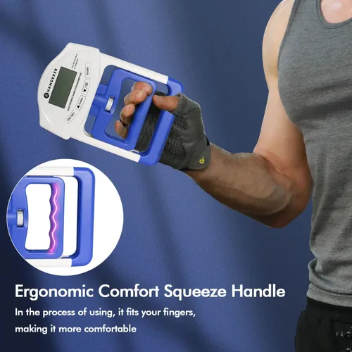 Miniatura 4 de Grip Strength Tester, Digital Hand Dynamometer FDA Registered with Backlit LCD for Grip Strength Testing and Training