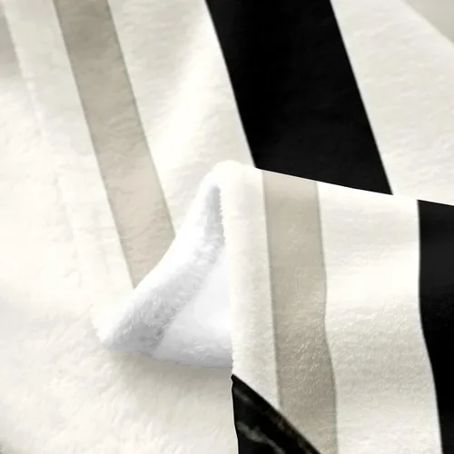 Miniatura 4 de Erosebridal Black Ribbon Bow Fleece Throw Blanket 40"x50" - Ultra-Soft for Couch Sofa Bed,Geometric Stripes Flannel Blanket,Princess Style Bowknot
