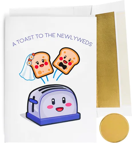 GIFTING GIGGLES Divertida tarjeta de boda para pareja | Recién casados | Tarjeta de matrimonio para pareja | Regalo de felicitación del día de la
