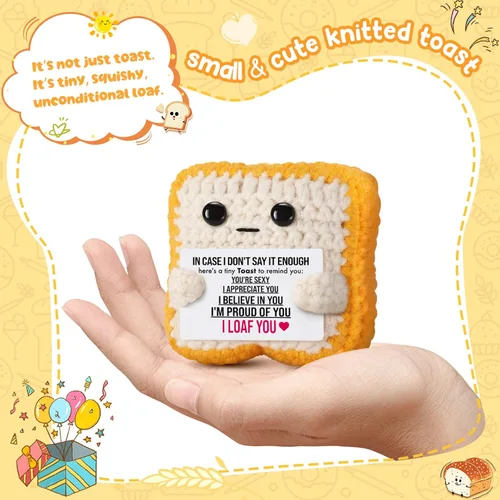 Miniatura 2 de Regalos de aniversario de boda, San Valentín, para mujer y hombre, recuerdo sentimental con mensaje “I Loaf You” (Te quiero), regalos de Navidad