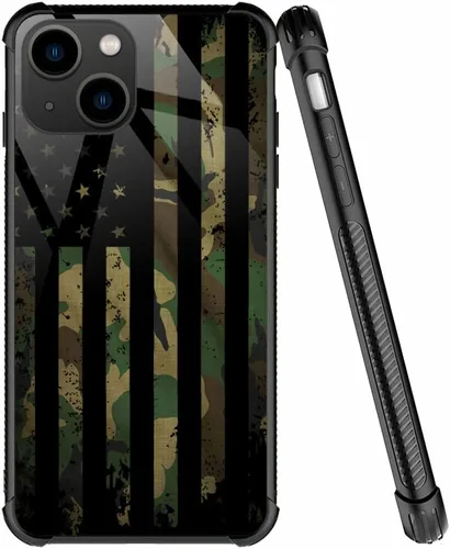 Miniatura 44 de ZHEGAILIAN Funda compatible con iPhone 7/8 Plus, funda de vidrio orgánico para niñas, mujeres y hombres, diseño de cuatro esquinas, antiarañazos, a