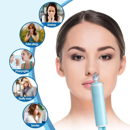 Miniatura 7 de Aspirador nasal para bebés y adultos, 2 unidades, limpiador de jeringas de nariz, limpiador nasal para todas las edades, aspirador nasal manual