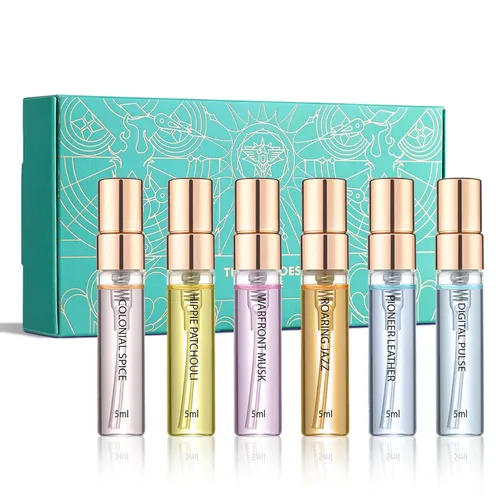 Perfumes para mujeres y niñas, juego de 6 perfumes de Time Echoes para mujeres, perfectos para regalos, perfumes de fragancia de larga duración para