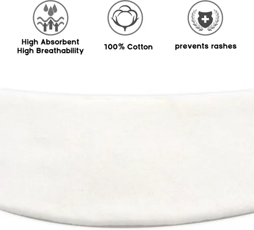 Miniatura 4 de Forros de abdomen para erupciones de sudor, paño de rizo de algodón + algodón cepillado, forros para debajo del vientre, almohadilla para el vientre
