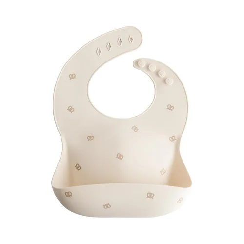 Miniatura 38 de Mushie - Babero de silicón para bebé, ajustable y resistente al agua (barro)