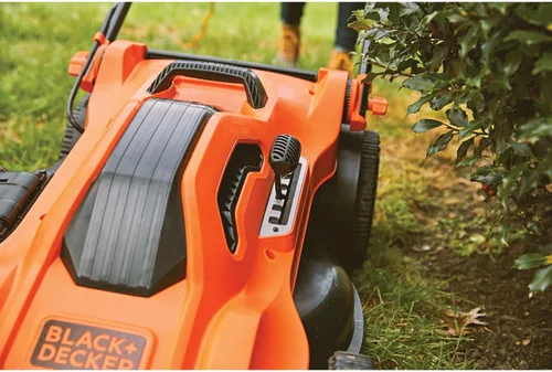 Miniatura 15 de BLACK+DECKER Cortacésped eléctrico con cable, 13 amperios, plataforma de corte de 20 pulgadas, ajuste de altura de 6 ajustes, almacenamiento