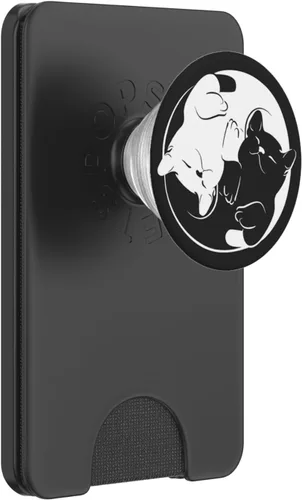 Miniatura 8 de Lindo diseño de gatos Yin Yang con fondo blanco y negro PopSockets PopGrip: agarre intercambiable para teléfonos y tabletas PopSockets PopGrip