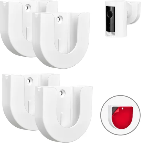 Miniatura 8 de Paquete de 4 soportes adhesivos de pared para cámara interior (2ª generación y 1ª generación), fuerte adherencia, fácil de instalar, no necesita
