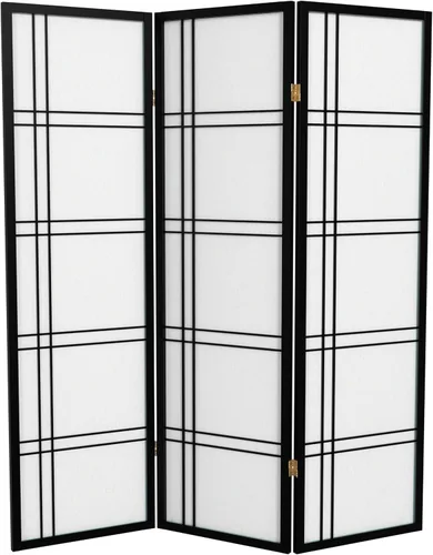 Red Lantern DC60-BLK-3P - Divisor de habitación, 3 paneles, color negro