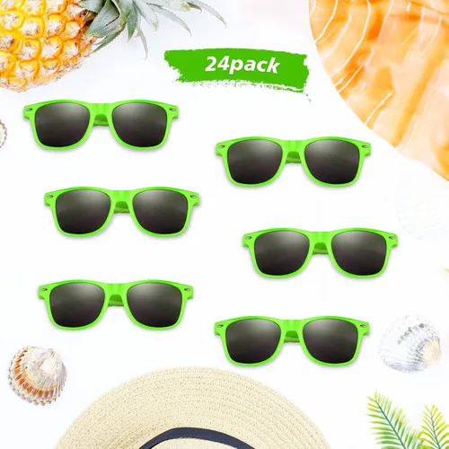 Miniatura 3 de FEPITO Paquete de 24 lentes de sol de fiesta a granel para regalos de fiesta de cumpleaños, rellenos de bolsas de golosinas para playa, piscina
