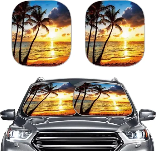 Miniatura 23 de Parasoles personalizados para parabrisas de automóvil, añade tu propia foto, juego de 2 parasoles para parabrisas de automóvil, ajuste universal