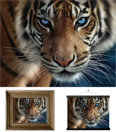Miniatura 32 de Impresiones de arte de pared lenticular 3D LiveLife - El amor de un padre de Deluxebase. Póster 3D de león sin marco. Decoración de pared perfecta.