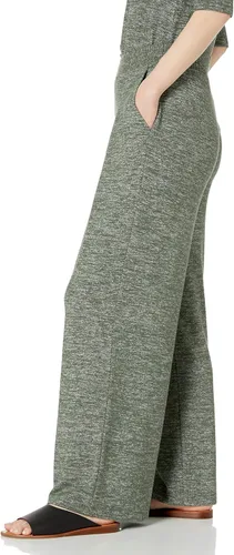 Miniatura 4 de Daily Ritual Pantalón de pierna ancha plisado de punto acogedor para mujer