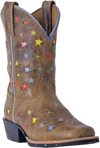 Miniatura 2 de Dan Post Botas Niños Niñas Starlett Punta Cuadrada Botas De Vestir Mid Calf - Marrón