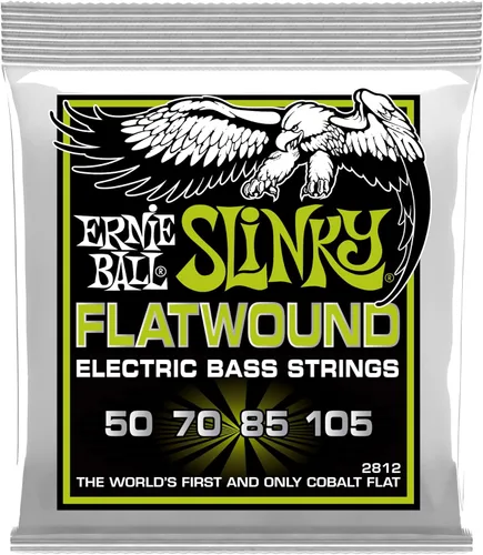 Miniatura 6 de Ernie Ball Super Slinky Flatwound - Cuerdas para guitarra bajo, calibre 45-100 (P02814)