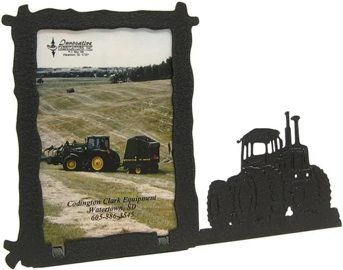 Miniatura 3 de Innovative Fabricators, Inc. American Steel Farm & Ranch - Marco de fotos, tractor de tracción en las cuatro ruedas, paisaje de 5 x 7, fabricado