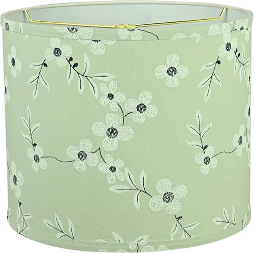 Miniatura 15 de Aspen Creative 31090A pantalla para lámpara de araña de transición con forma de cilindro en color beige, 12 pulgadas de ancho (12 x 12 x 10 pulgadas)