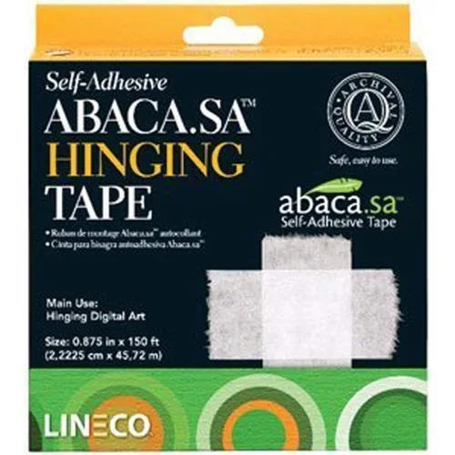 Miniatura 6 de Lineco Archival - Cinta adhesiva de papel de abacá para pegar tapetes al tablero, obras de arte de bisagra, no amarillea, fuerte, sin ácidos