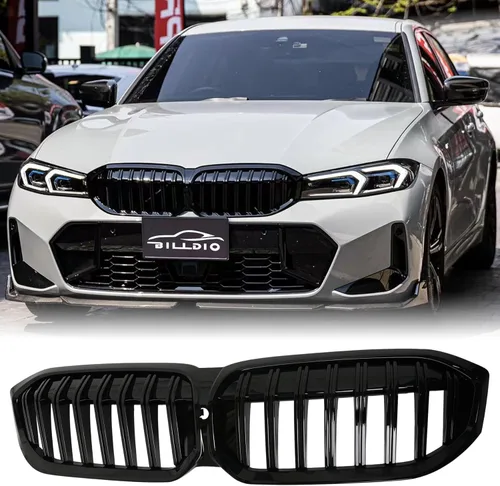 Miniatura 14 de Parrilla E90 – Rejilla negra de riñón individual compatible con BMW serie 3 E90 2009-2011 323i 328i 328xi 335d 335i 335xi Sedan LCI, E91 328i 328xi