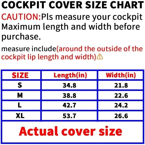 Miniatura 2 de Kayak Cockpit Cover UV60+ 420D Oxford ajustable canoa a prueba de polvo e impermeable cubierta de asiento