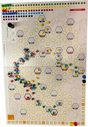 Miniatura 2 de Rio Grande Games Expansión Franco-German Rails: Estrategia de juego de mesa ferroviario para jugadores experimentados, 3-5 jugadores, juego de 60