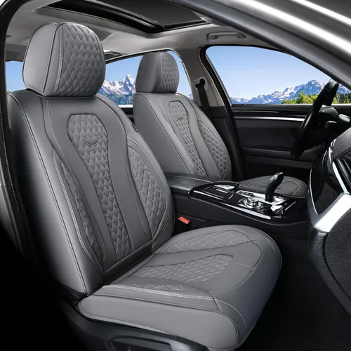 Miniatura 58 de Coverado Fundas de Asiento, Fundas de Asiento de Coche para Asientos Delanteros, Funda de Asiento de Coche Roja, Fundas de Asiento de Coche Rojo