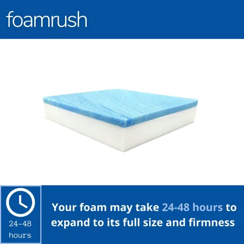 Miniatura 2 de FoamRush Cojín cuadrado de espuma viscoelástica de gel de 2 x 12 x 12 pulgadas, firmeza media