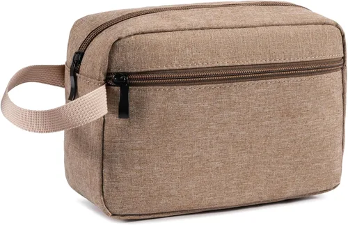 Miniatura 15 de Neceser colgante de viaje con asa de transporte, pequeño organizador de cosméticos resistente al agua para hombres y mujeres, kit de maquillaje